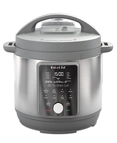 Instant Pot Duo Plus, 8-Quart Whisper Quiet 9-in-1 Electric Pressure Cooker, Slow Rice Cooker, Steamer, Sauté, Yogurt Maker, Warmer & Sterilizer, App With Over 800 Recipes, Stainless Steel