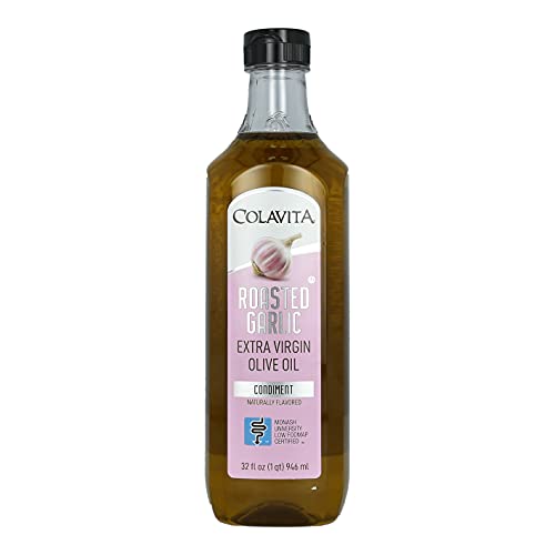 Colavita All Natural Roasted Garlic Extra Virgin Olive Oil 32oz Plastic