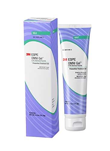 3M 70201400788 OMNI Gel Brush-On Fluoride, 0.4% Stannous Fluoride, Extra Cavity Protection, Use After Toothpaste, Mint, 4.3 oz