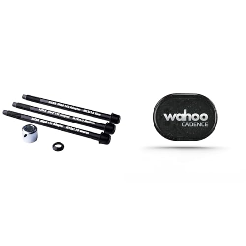 Wahoo Thru Axle Adapter, 12 x 142 for KICKR SNAP & Wahoo RPM Cycling Cadence Sensor for Outdoor, Spin and Stationary Bikes