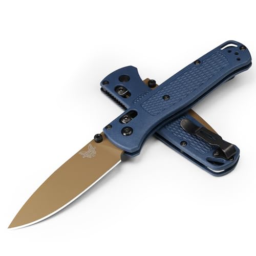 Benchmade - Bugout 535 EDC Knife with Crater Blue Grivory Handle (535FE-05)