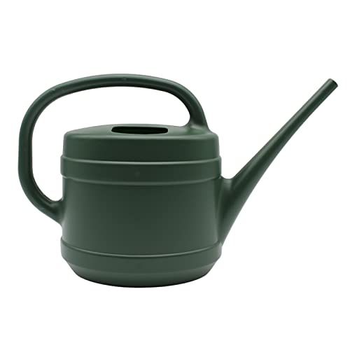 The HC Companies ½ Gallon Plant Watering Can - Small Plastic Garden Water Pot with Long Spout for Indoor Outdoor Plants Flower, Green