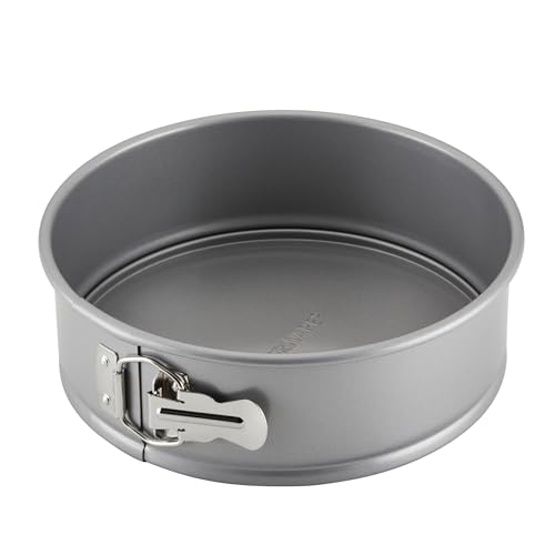 Farberware Bakeware Springform Baking Pan, Round Nonstick Cheesecake Pan - 9 Inch, Gray