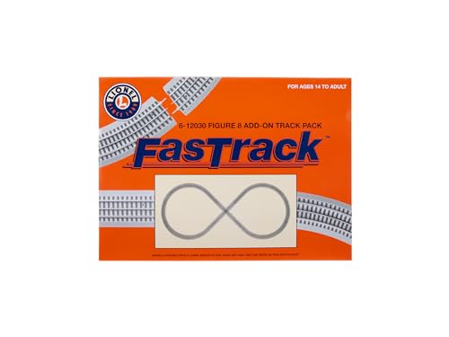 Lionel FasTrack Figure-8 Add-On Track Pack, Electric O Gauge