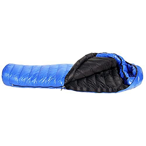 Western Mountaineering Antelope MF Sleeping Bag Royal Blue 6FT / Left Zip' for ASIN 'B015I2O8KW