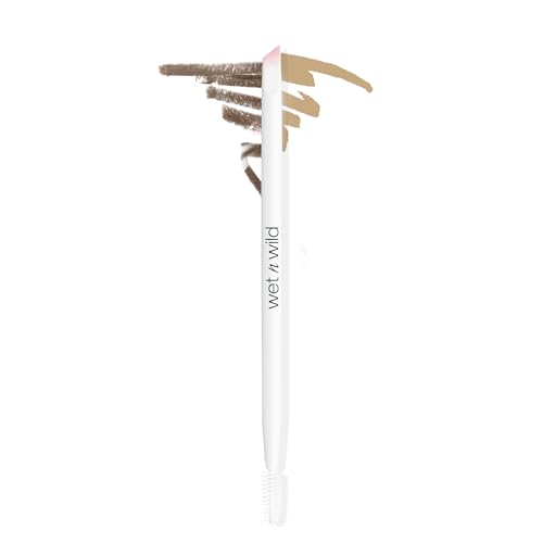 wet n wild Eyebrow and Liner Brush, Dual-Ended Angled Bristles with Ergonomic Handle for Comfortable Precision Control