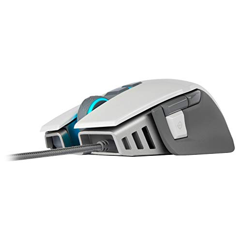 CORSAIR M65 Elite RGB Optical FPS Gaming Mouse (18000 DPI Optical Sensor, Adjustable Weights, 8 Programmable Buttons, 3-Zone RGB Multi-Colour Backlighting, Xbox One Compatible) - White
