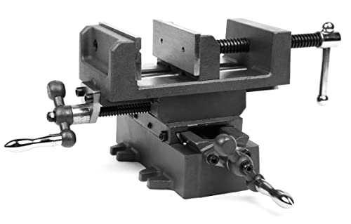 WEN Cross Vise, 4.25-Inch with Compound Slide for Mills and Drill Presses (CV414),Black