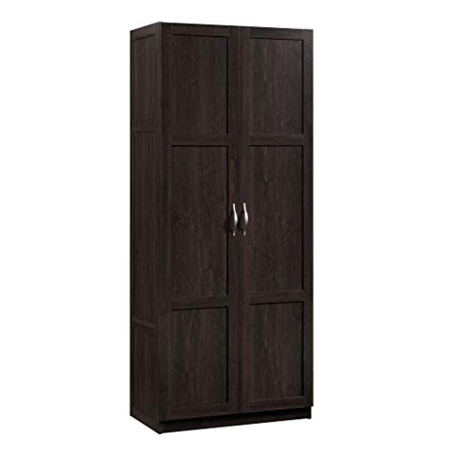 Sauder Storage Cabinet/ Pantry cabinets, 29.61 ' x D: 16.02 ' x H: 71.50', Cinnamon Cherry finish