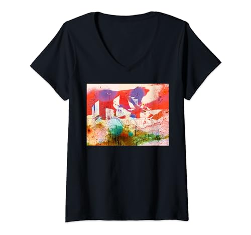 Womens Bodegas Marques de Riscal V-Neck T-Shirt