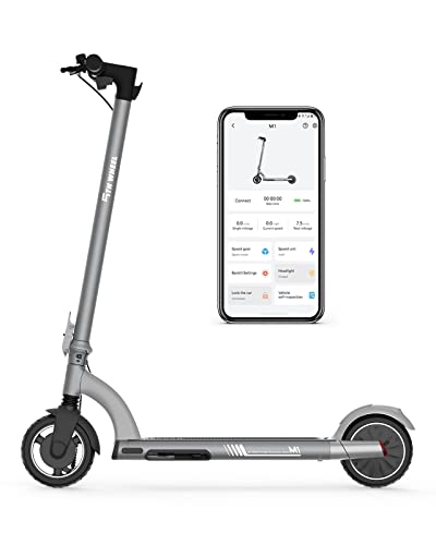 5TH WHEEL M1 Electric Scooter - 13.7 Miles Range & 15.5 MPH, 500W Peak Motor, 8' Inner-Support Tires, Triple Braking System, Foldable Electric Scooter for Adults and Teens, iF Design Award Winner