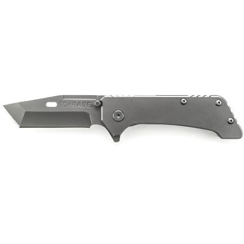Schrade Delta Class Girder Folder with Titanium Coated 9Cr18MoV High Carbon Stainless Steel for Outdoor Survival