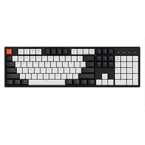 Keychron C2 104 Keys Full Size Wired Mechanical Keyboard for Mac Windows, Hot-swappable Gateron Brown Switch RGB LED Backlit Double-Shot ABS Keycaps, USB-C Gaming Keyboard for Gamer/Typists/Office
