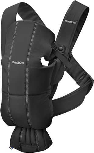 BabyBjörn Baby Carrier Mini, Cotton, Black