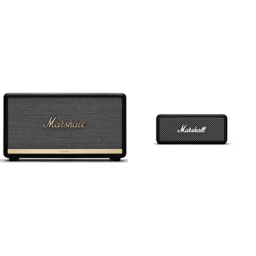 Marshall Stanmore II Wireless Bluetooth Speaker, Black - New & Emberton Bluetooth Portable Speaker - Black