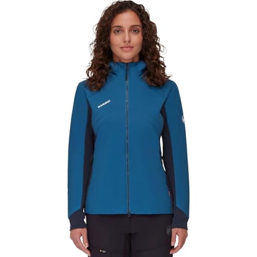 Mammut Rime Light IN Flex Hooded Jacket - Womens, Deep Ice Marine, Medium, 1013-02160-50554-114