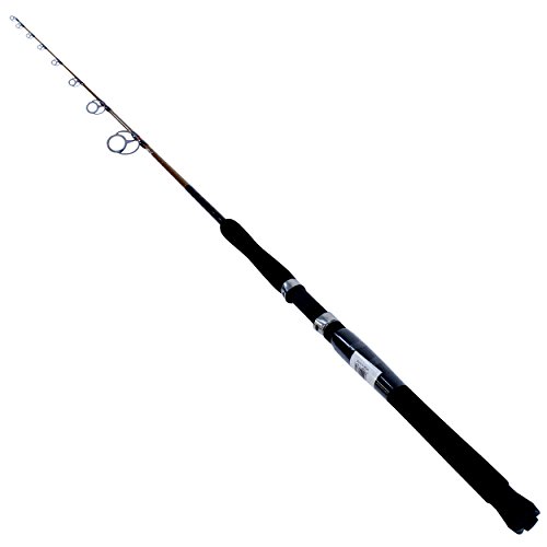 Ugly Stik 6’6” Tiger Elite Jig Spinning Rod, One Piece Nearshore/Offshore Rod, 50-100lb Line Rating, Heavy Rod Power, 4-7 oz. Lure Rating, Versatile and Dependable