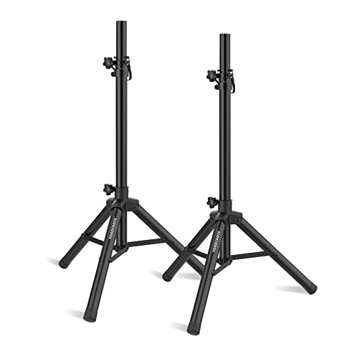 Vondynote Pair of Tripod Speaker Stands PA DJ Short Tripod Speaker Stand Slim Mini Speaker Stand