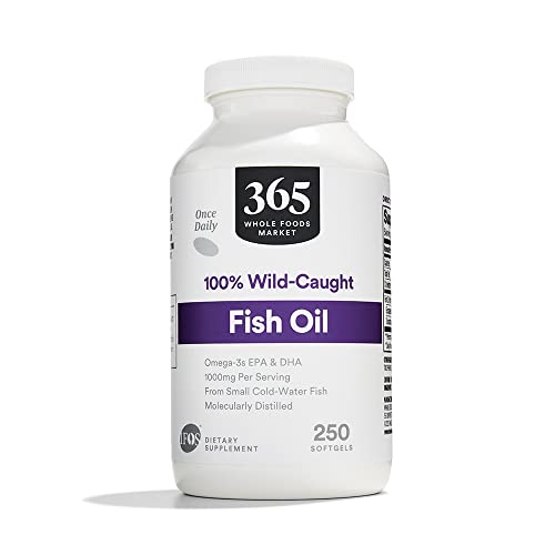 365 by Whole Foods Market, Fish Oil 1000 Mg Softgels, 250 Count