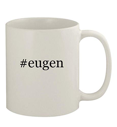 Knick Knack Gifts #eugen - 11oz Ceramic White Coffee Mug, White