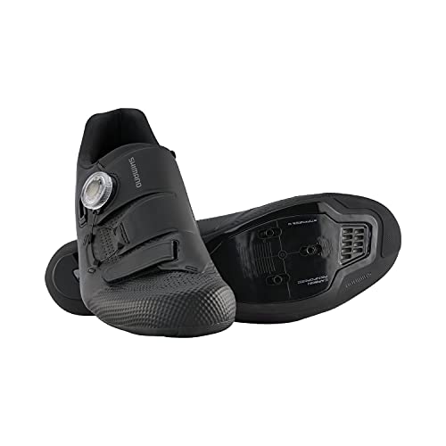 SHIMANO SH-RC502 Lightweight Men's Road Cycling Shoe Packed with Pro Features, Black, 9.5-10