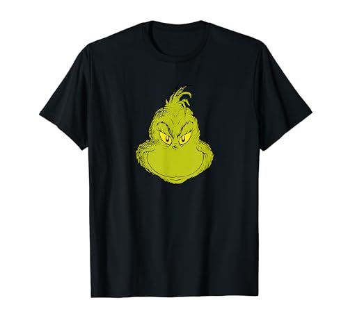 Dr. Seuss Classic Grinch Face T-shirt T-Shirt