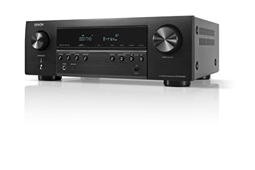 Denon AVR-S570BT (2022 Model) 5.2 Channel AV Receiver - 8K Ultra HD Audio & Video, Enhanced Gaming Experience, Wireless Streaming via Built-in Bluetooth, (4) 8K HDMI Inputs, Supports eARC (Renewed)