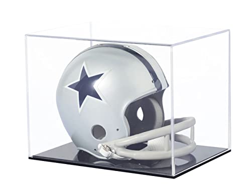 Mini Helmet Display Case Clear Acrylic Football Mini Helmet Protection Holder Dustproof Storage Collectibles Showcase