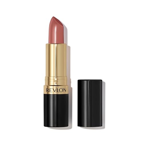 Revlon Super Lustrous Lipstick, High Impact Lipcolor with Moisturizing Creamy Formula, Infused with Vitamin E and Avocado Oil in Nudes & Browns, Bare It All (755) 0.15 oz