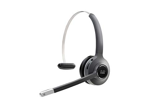 CISCO Headset 561, Wireless Single On-Ear Digital Enhanced Cordless Telecommunications Headset with Standard Base for US & Canada, Charcoal, 1-Year Limited Liability Warranty (CP-HS-WL-561-S-US=)