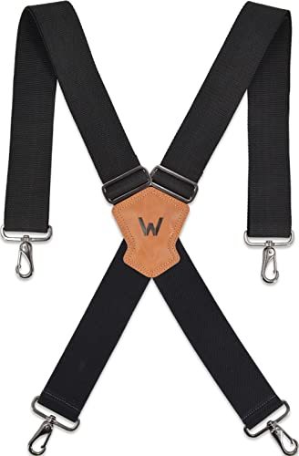 WELKINLAND 2Inch Men's Suspenders w/Hooks, Heavy Duty suspenders for men, Work suspenders, Work suspenders for men, Suspenders for men heavy duty, Suspenders for men, Mens suspenders for jeans