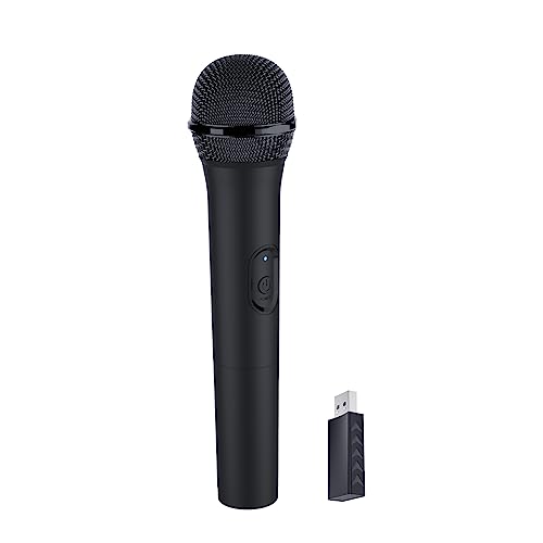 HONCAM USB Wireless Microphones UHF Metal Handheld Dynamic Mic with USB Receiver for PC Computer, Laptop,Gaming, Singing Practice .Compatible with Xbox Series X/S, PS5, Switch OLED, NS Switch, Wii