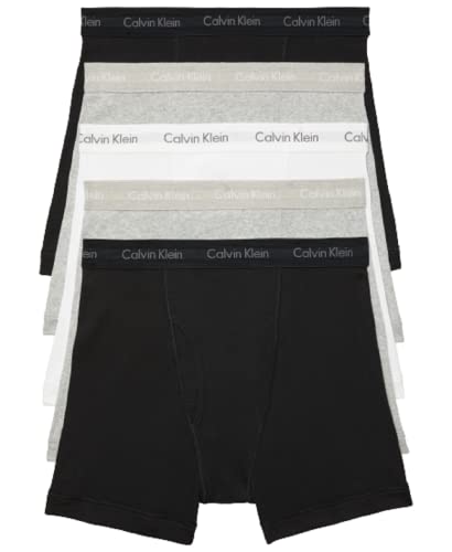 Calvin Klein Men's Cotton Classics 5-Pack Boxer Brief, X-Large