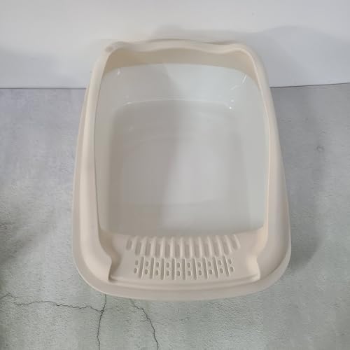 WanJiaHuiage Animal Litter Pans Splash-Proof Design cat Plastic Toilet