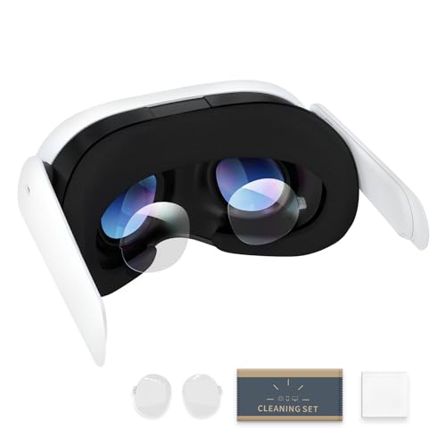 HiBloks Silicone Lens Protection Film for Meta Quest 3 Accessories, Dust Proof Cover for Oculus Quest 3, Protects Lens from Sunlight, Scratches and Dust