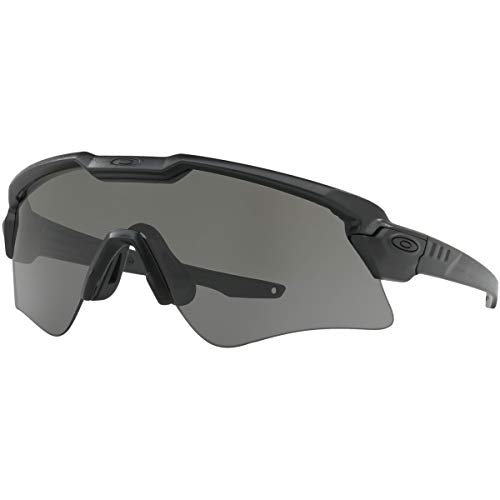 Oakley Men's SI Ball M Frame Rectangular Sunglasses, Matte Black/Clear, One Size + 0