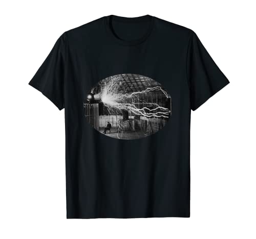 Nikola Tesla TShirt | Tesla with Tesla Coil Historical Shirt