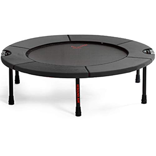 Classic Rebounder by Rebound Air | Foldable Mini Fitness Trampoline for Adults & Kids | Half-Fold Design w/Heavy Duty Springs for Indoor/Outdoor Exercise | Includes Case (Black)