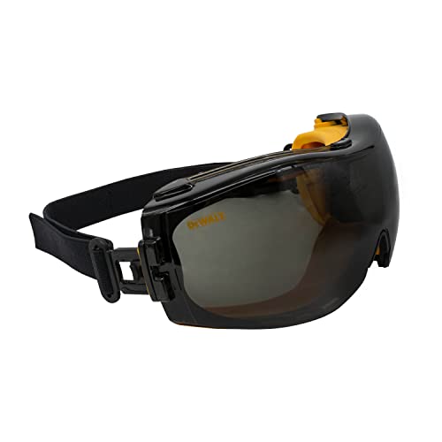 DEWALT DPG82-21C Concealer Goggle, Adult, Smoke Anti-Fog Lens - 1 Pair