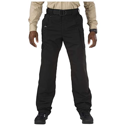 5.11 Tactical Men's Taclite Pro Lightweight Performance Pants, Cargo Pockets, Action Waistband, Black, 34W x 32L, Style 74273