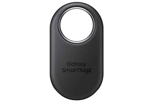 SAMSUNG Galaxy SmartTag2, Bluetooth Tracker, Smart Tag GPS Locator Tracking Device, Item Finder for Keys, Wallet, Luggage, Pets, Use w/ Phones and Tablets Android 11 or Later, 2023, 1 Pack, Black