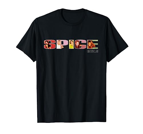 Spice Girls Official Logo T-Shirt: Classic Fit, Crew Neck, Short Sleeve, Black