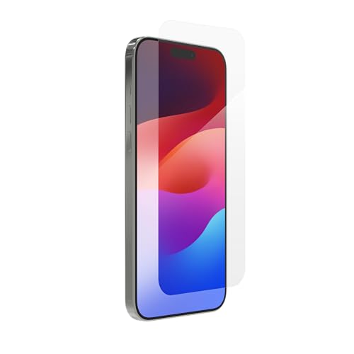 ZAGG InvisibleShield Glass Elite Anti-Glare iPhone 15 Pro Max Screen Protector - 5X Stronger with Reinforced Edges, Scratch & Smudge-Resistant Surface, Matte Finish, Easy to Install, Clear