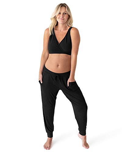Kindred Bravely Everyday Maternity Joggers/Lounge Pants for Women (Black, Large)