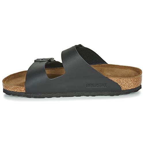 Birkenstock Women's BIRK-551251 Arizona Soft Footbed Sandals, Black, 43