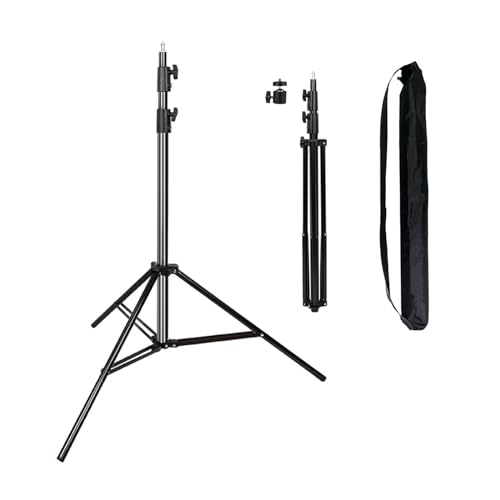 ITOTIN Heavy Duty Light Stand 9.5 Feet/2.8 Meters Adjustable Spring Cushioned Metal Photography Tripod Stand for Photo Studio Speedlight, Ring Light, Photographic Equipments Thickening Flash Stand