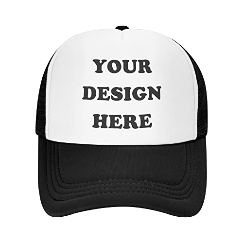 Custom Hats Design Your Own, Custom Trucker Hat for Men Women, Make Your Own Customized Dad Hat