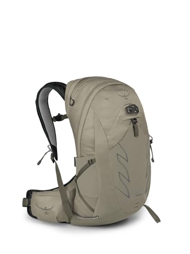 Osprey Talon 22L Men's Hiking Backpack with Hipbelt, Sawdust/Earl Grey, L/XL