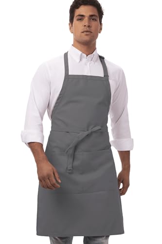 Chef Works Unisex Butcher Apron, Grey, One Size