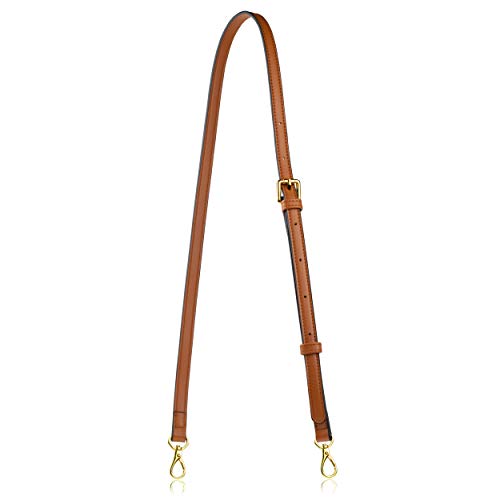 Allzedream Leather Purse Strap Replacement Crossbody Handbag Long Adjustable (Brown)